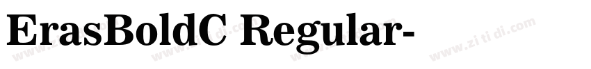 ErasBoldC Regular字体转换